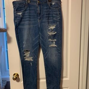 American Eagle Super Stretch X Ripped Jeans